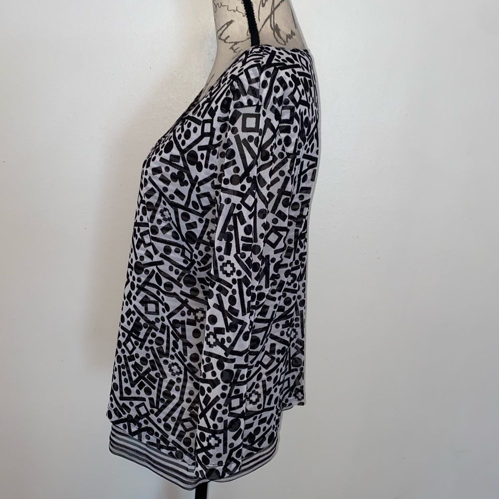 ▪️NWOT Ruby Rd Mesh Layered Top▪️ - Picture 5 of 10
